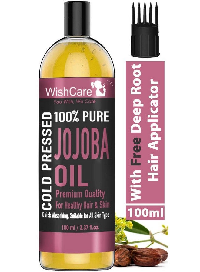 Pure Cold Pressed Natural Unrefined Jojoba Oil Moisturizer For Skin Hair And Nails 100 Ml