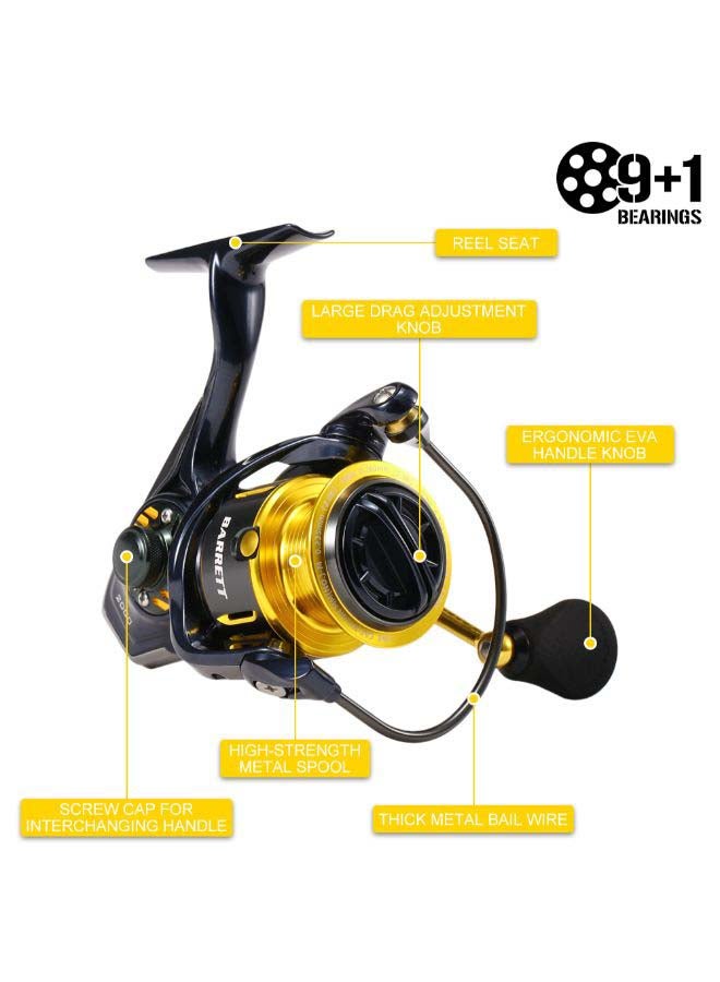 Ultralight Spinning Fishing Reel With Cover Bag