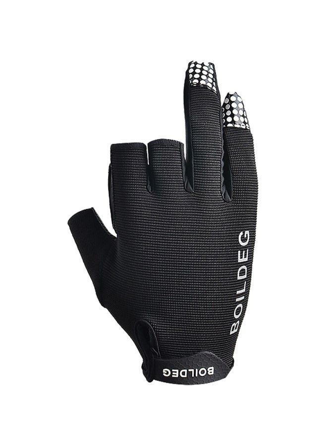 Pair Of Anti-Slip Fishing Gloves L