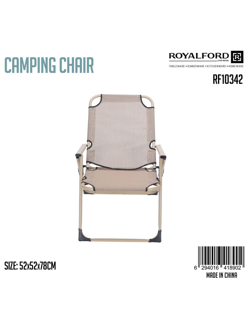 Camping Chair, Lightweight Campsite Portable Chair, RF10342 | Perfect for Camping, Festivals, Garden, Caravan Trips, Fishing, Beach, and BBQs