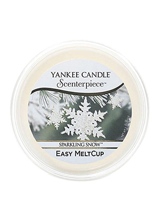 Yankee Candle Sparkling Snow Scenterpiece Easy Meltcup, Festive Scent