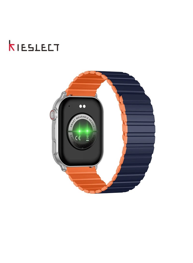Kieslect Calling Watch Ks Pro - Silver , dual strap
