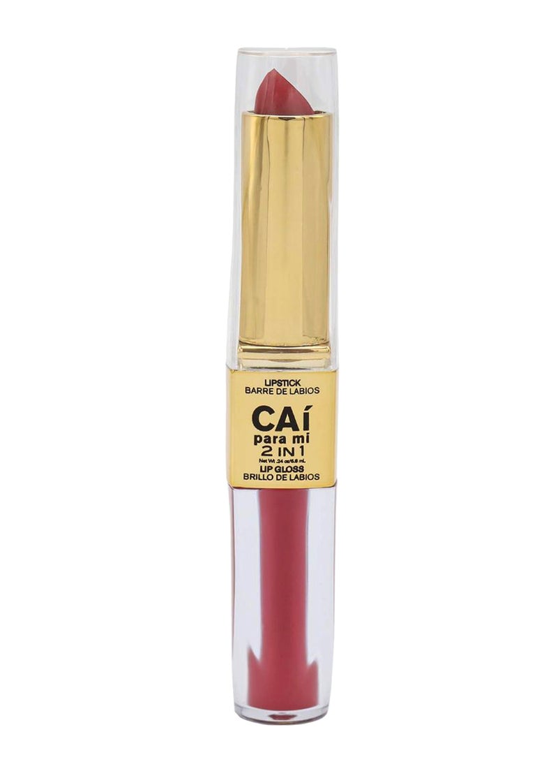 2-In-1 Matte Lipstick And Lip Gloss Pink Candy
