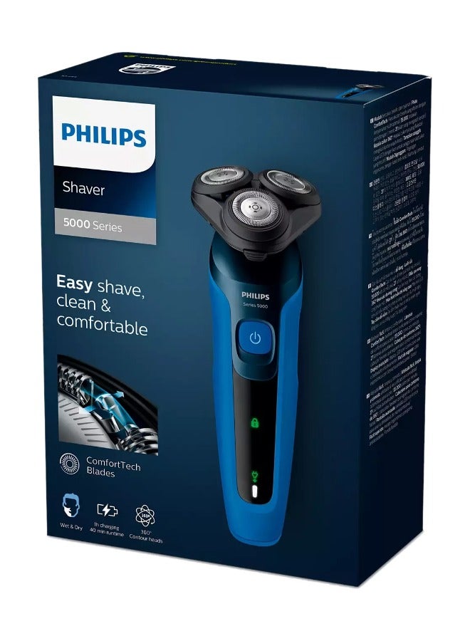 Shaver Series 5000 Wet And Dry Electric Shaver S5444/03 Blue