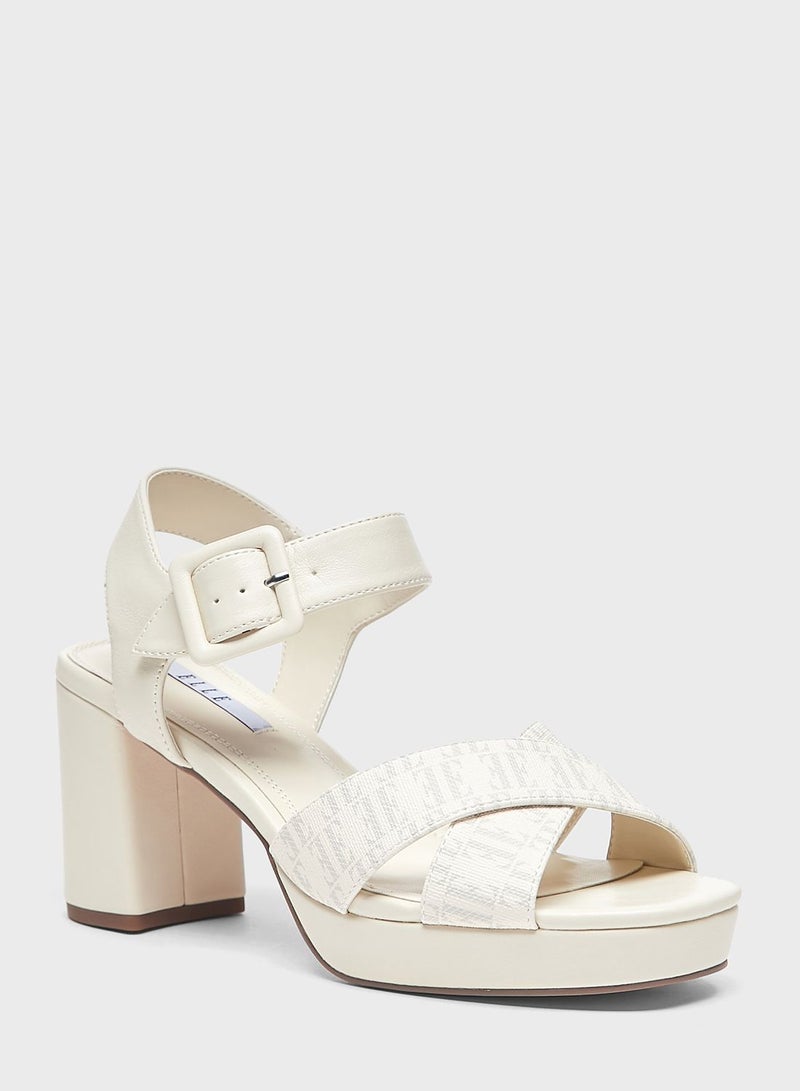 Multi Strap Block Heel Sandals