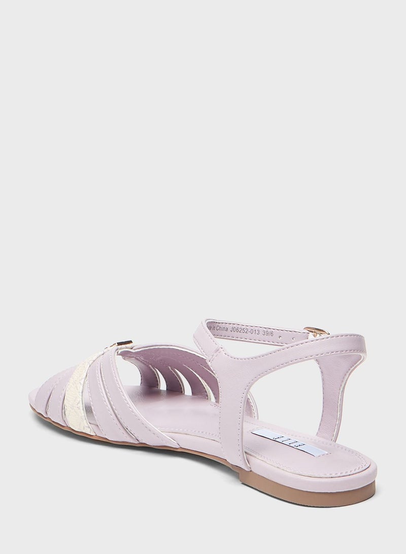 Multi Strap Flat Sandals