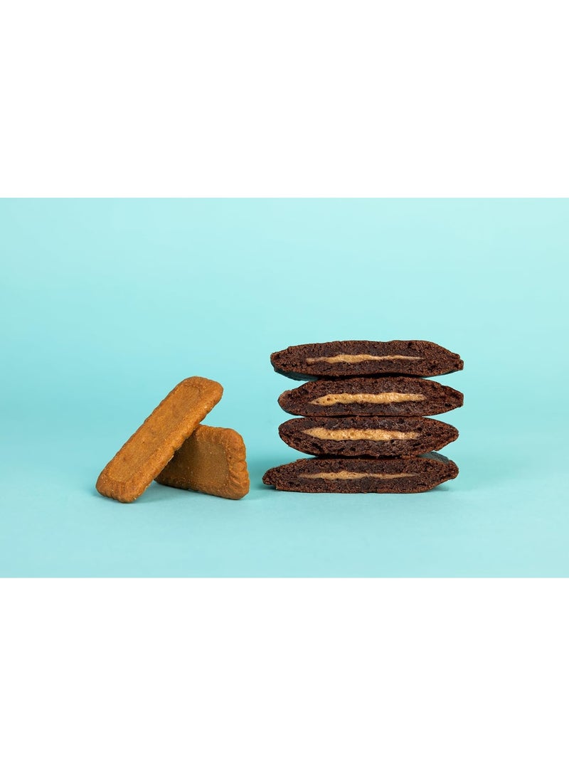 Go Fitness 12 Protein Pancakes - High Protein Snack, Freshly Baked & Extremely Delicious - Protein Bar Alternative with 10 g Protein Per Pancake (Speculoos Biscuit)