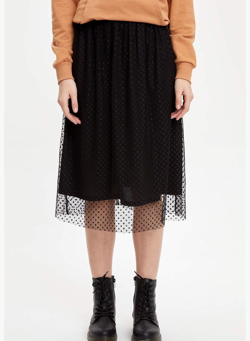 Woman Knitted Skirt
