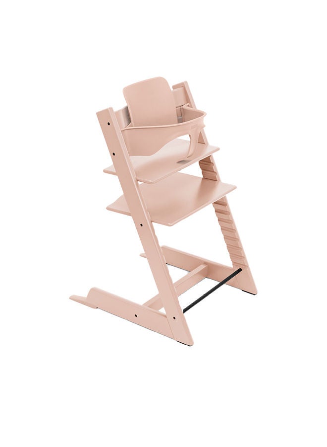 Tripp Trapp Baby High Chair Set - Serene Pink