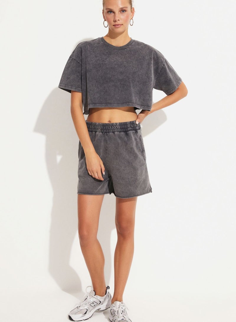 Crew Neck T-shirt And Short Set