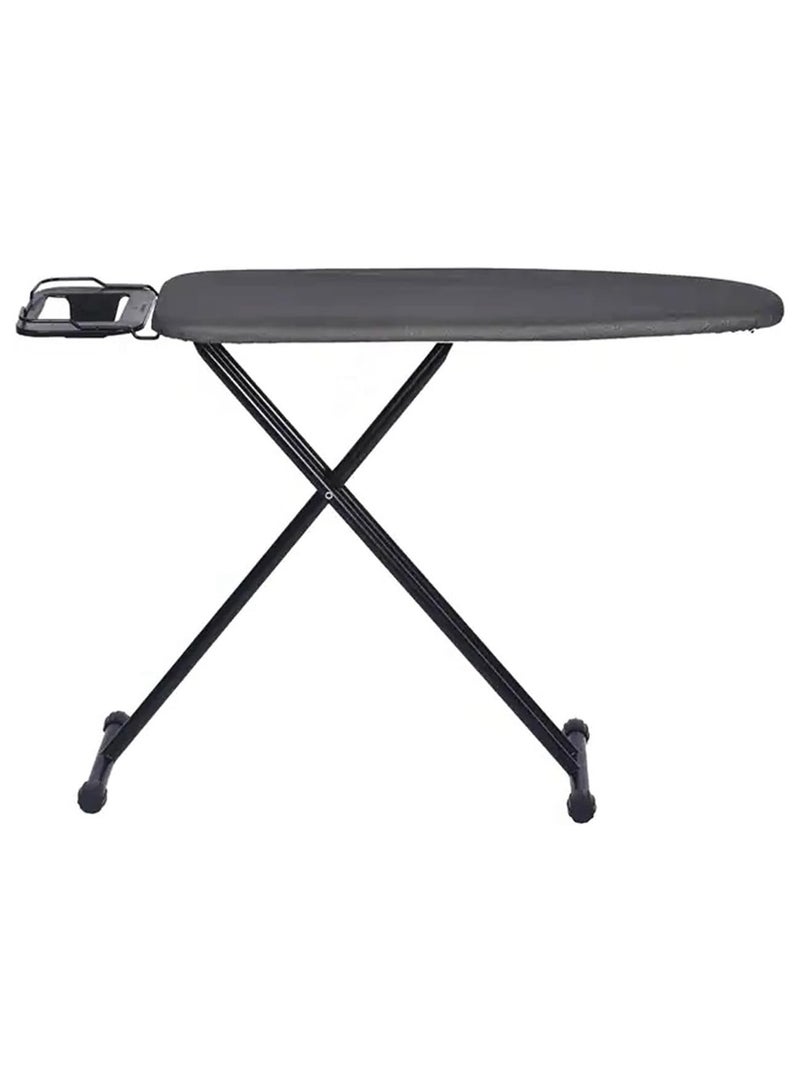 Home Smart Ironing Board Adjustable Height Space Foldable Heat Resistant Cover Suitable for Most Steam Iron Stations in Color Black