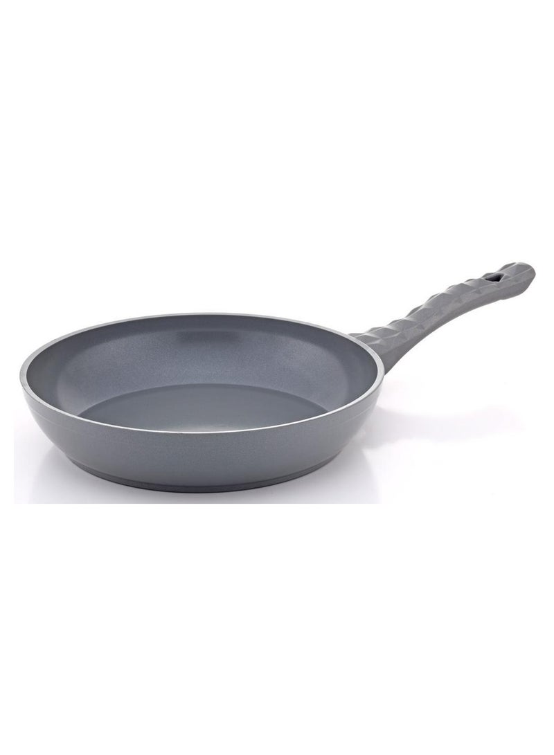 Hella Ceramic Non-Stick Surface Frypan - 30cm - PFOA Free - Grey