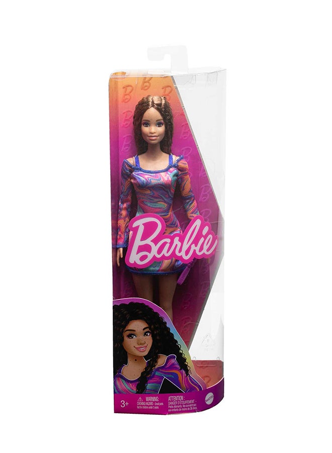 Barbie Fashionistas Doll  Rainbow Marble Swirl (New Pack.)