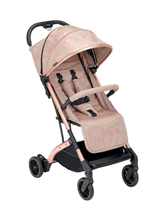 Compass Baby Stroller 198, Pink, From 0 To 4 Years With Aluminium Frame, 5-Point Safety Harness