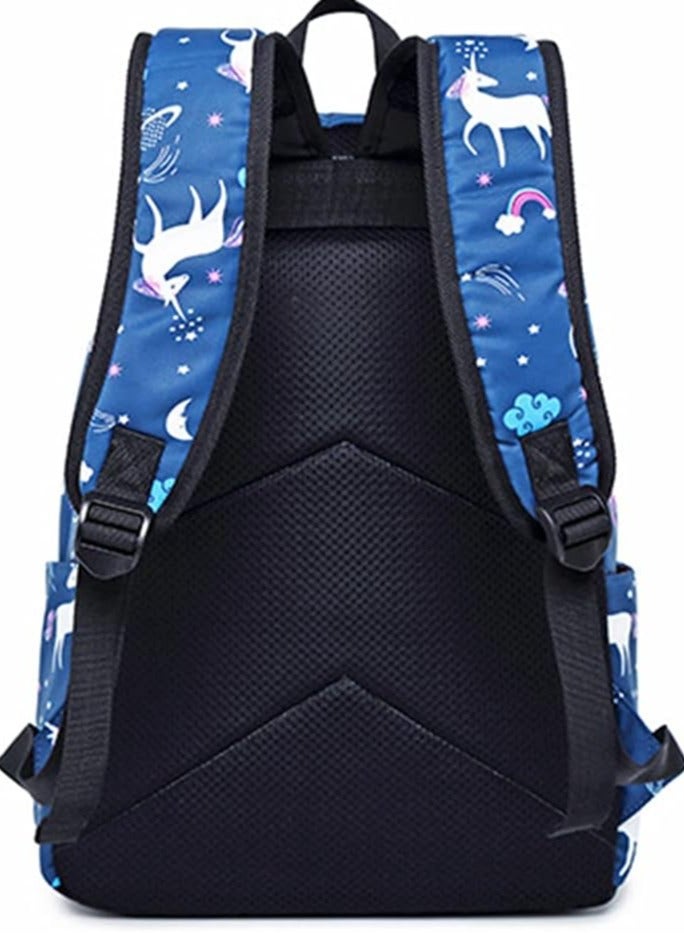 Dream Unicorn School Bag Kids 3-in-1 Bookbag Set, Laptop Backpack Lunch Bag Pencil Case Gift for Teen