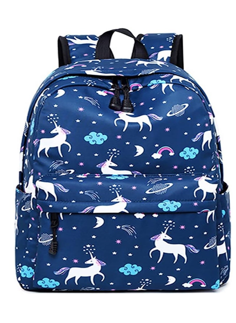 Dream Unicorn School Bag Kids 3-in-1 Bookbag Set, Laptop Backpack Lunch Bag Pencil Case Gift for Teen