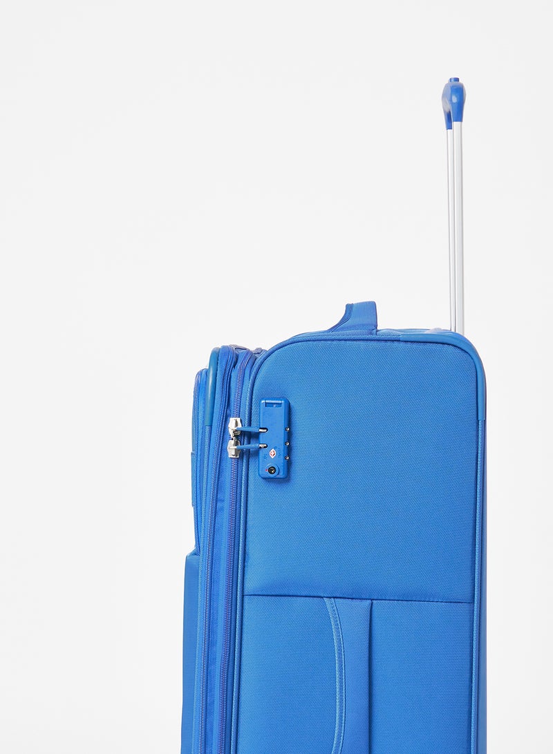 Majoris Spinner Checked Luggage Blue