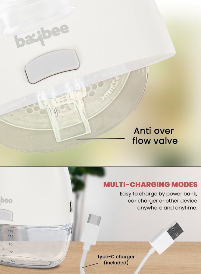 Automatic Ultra Slim Wearable Electric Breast Pump  With Led Display, 3 Modes, 9 Level Suction Adjustment And 3 Sizes