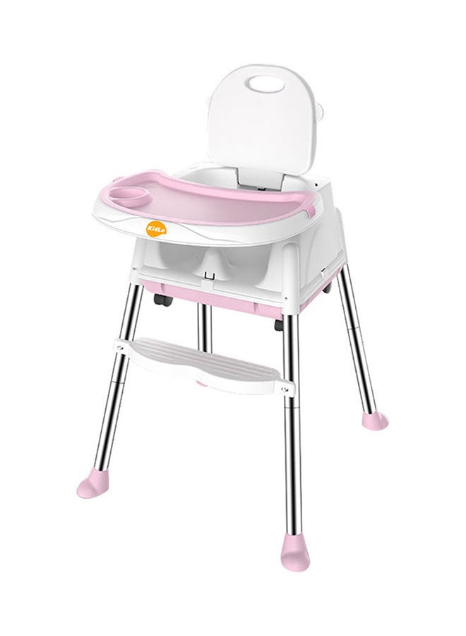 Multi-Functional Baby High Chair With Durable Dining Tray And Adjustable Foot Pedal