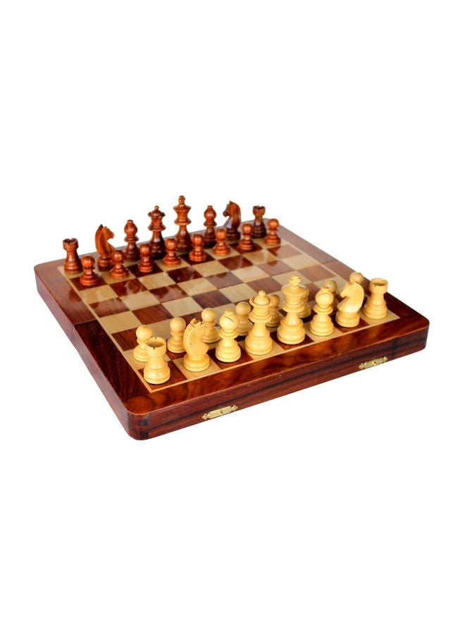 Wooden Magnetic Chess Board Game Set