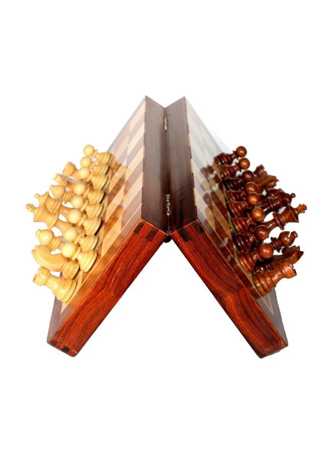 Wooden Magnetic Chess Board Game Set