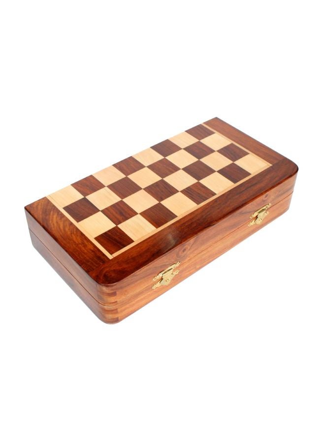 Wooden Magnetic Chess Board Game Set