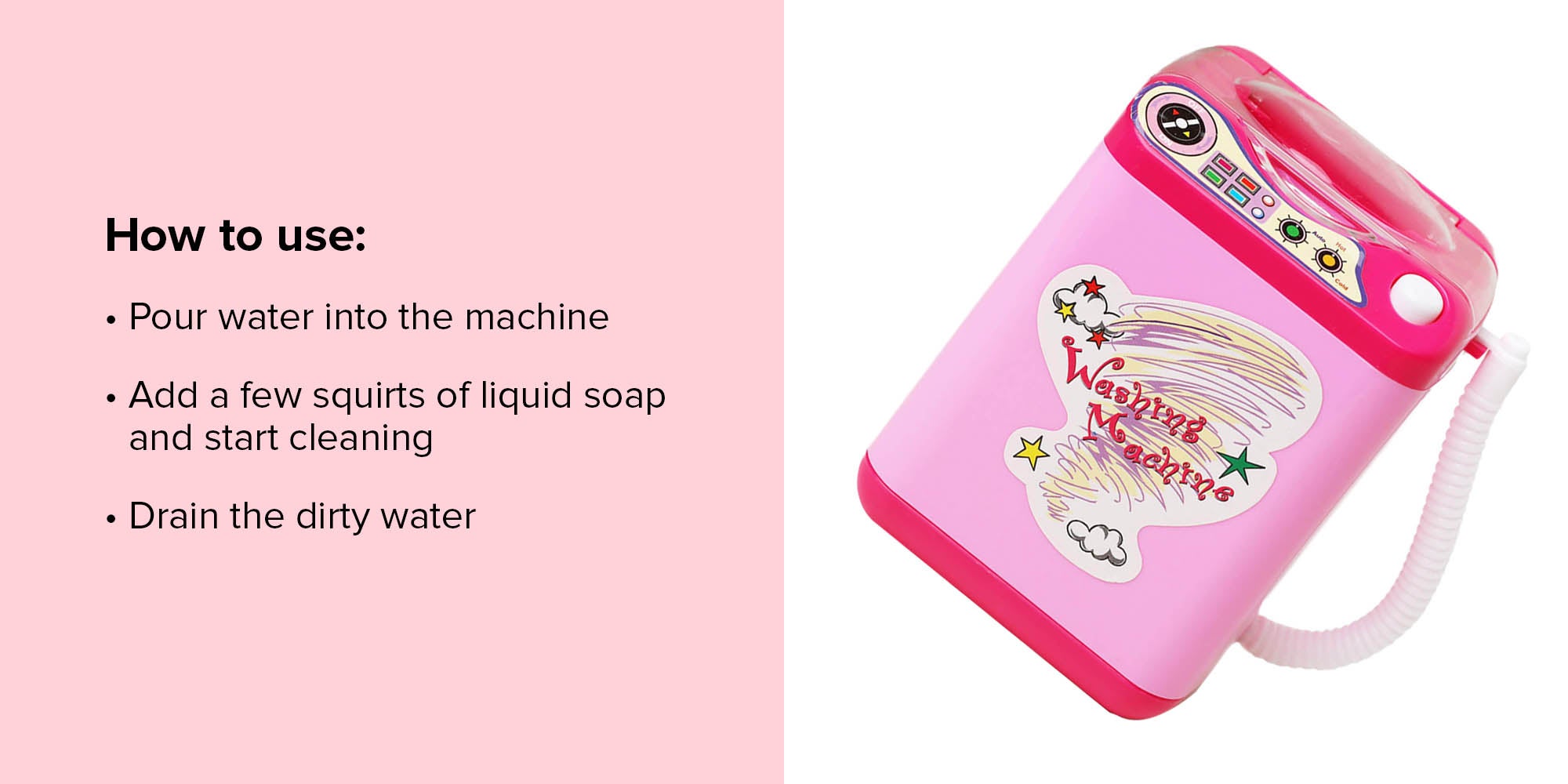 Makeup Brush Cleaning Washing Machine 11.5x8.2x11cm
