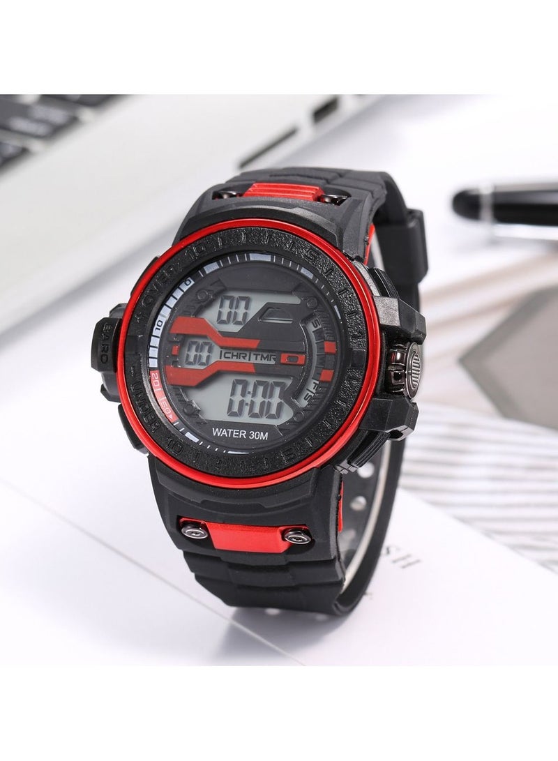 Boys' Swimming Sports Watch Shock Resistant Shockproof Multifunctional Electronic Watch