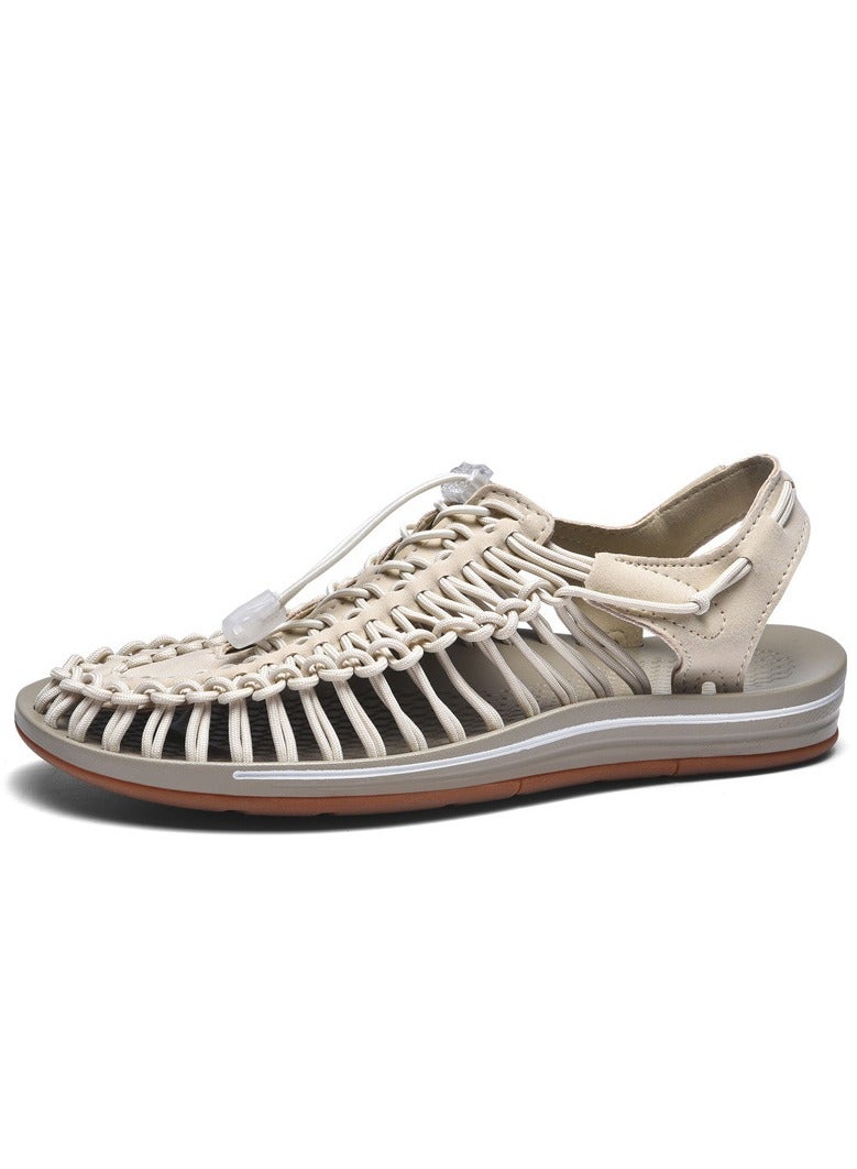 New Woven Sandals Casual Beach Shoes