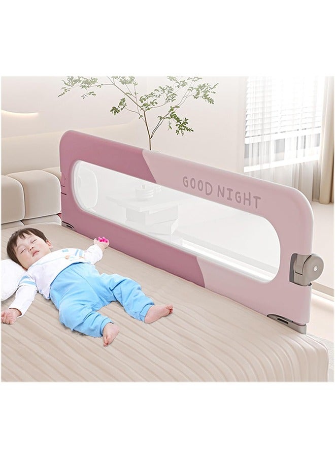 Bed Rails for Toddlers,Infant Bed Rail Guard,Baby Swing Down Bed Rail Guard,Kids' Bed Rails&Rail Guards,Safety Bed Fence Protector Rail,Bed Guard Rail for Queen King Twin Bed,Single Side (pink)