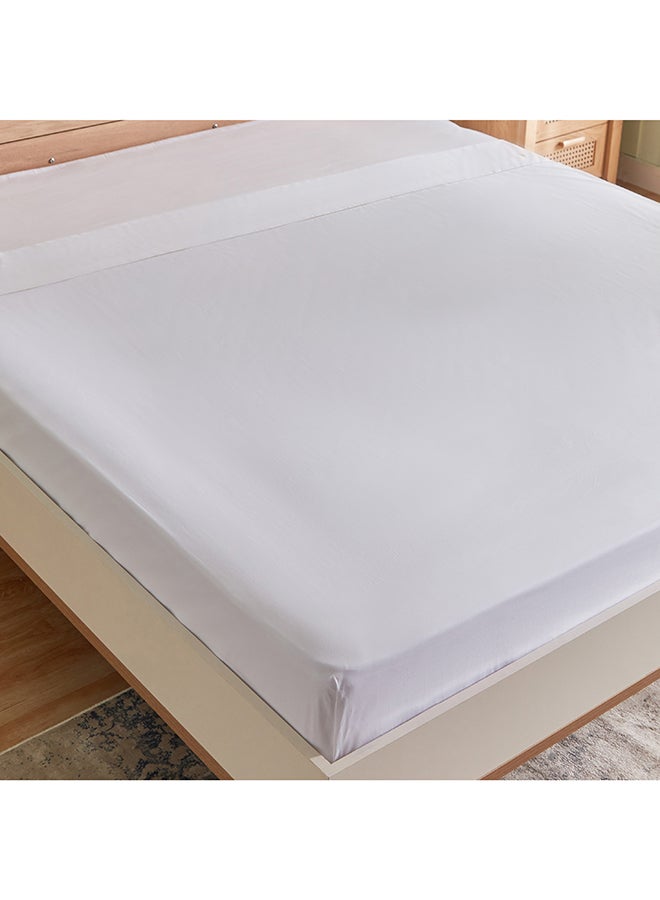 Grande Affordables White Haven Bilbao King Super King Cotton Flat Sheet 270 x 260 cm