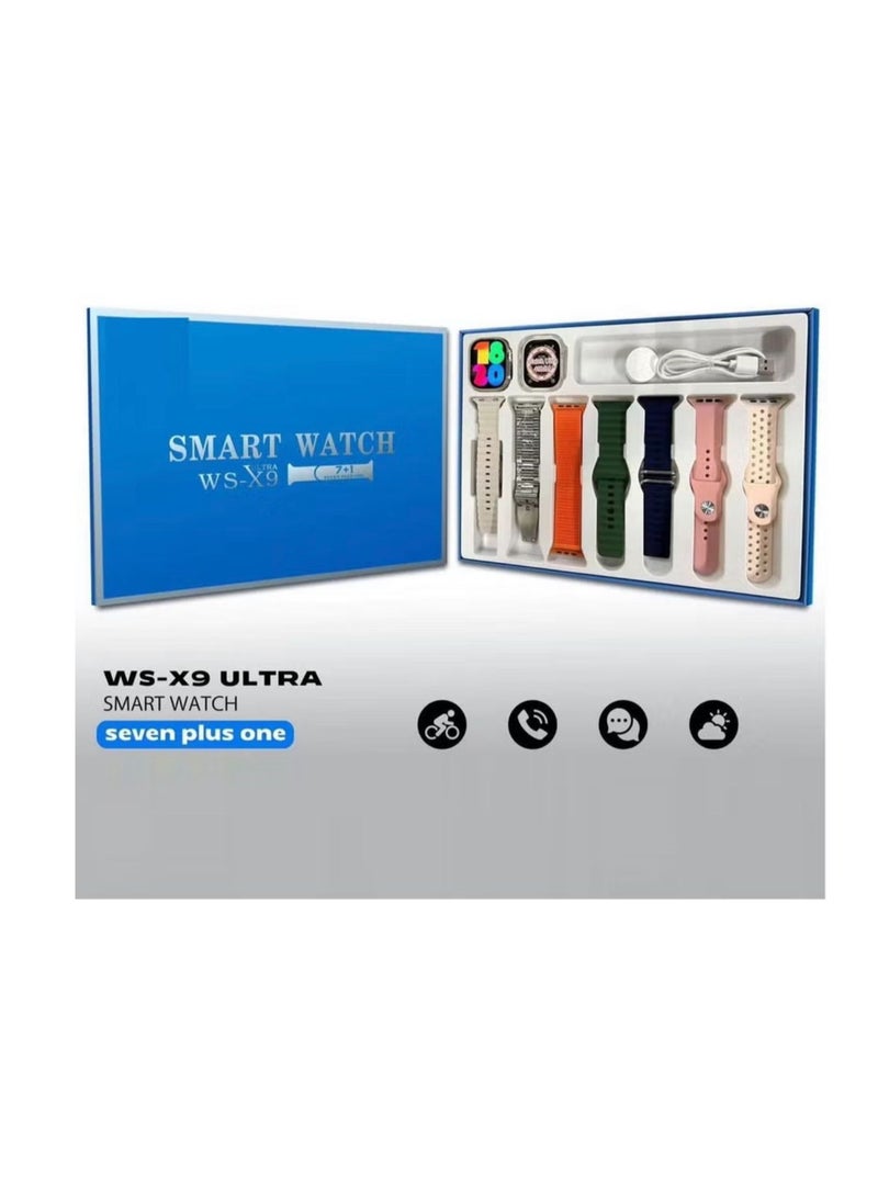WSX9  Ultra Smartwatch Bundle