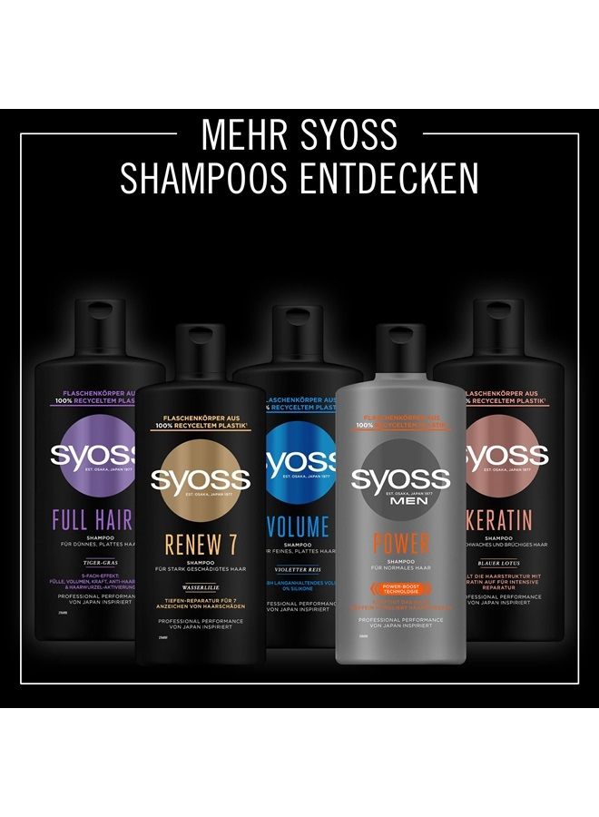 Men Power Shampoo for Strong Hair & Revitalized Hair 440ml