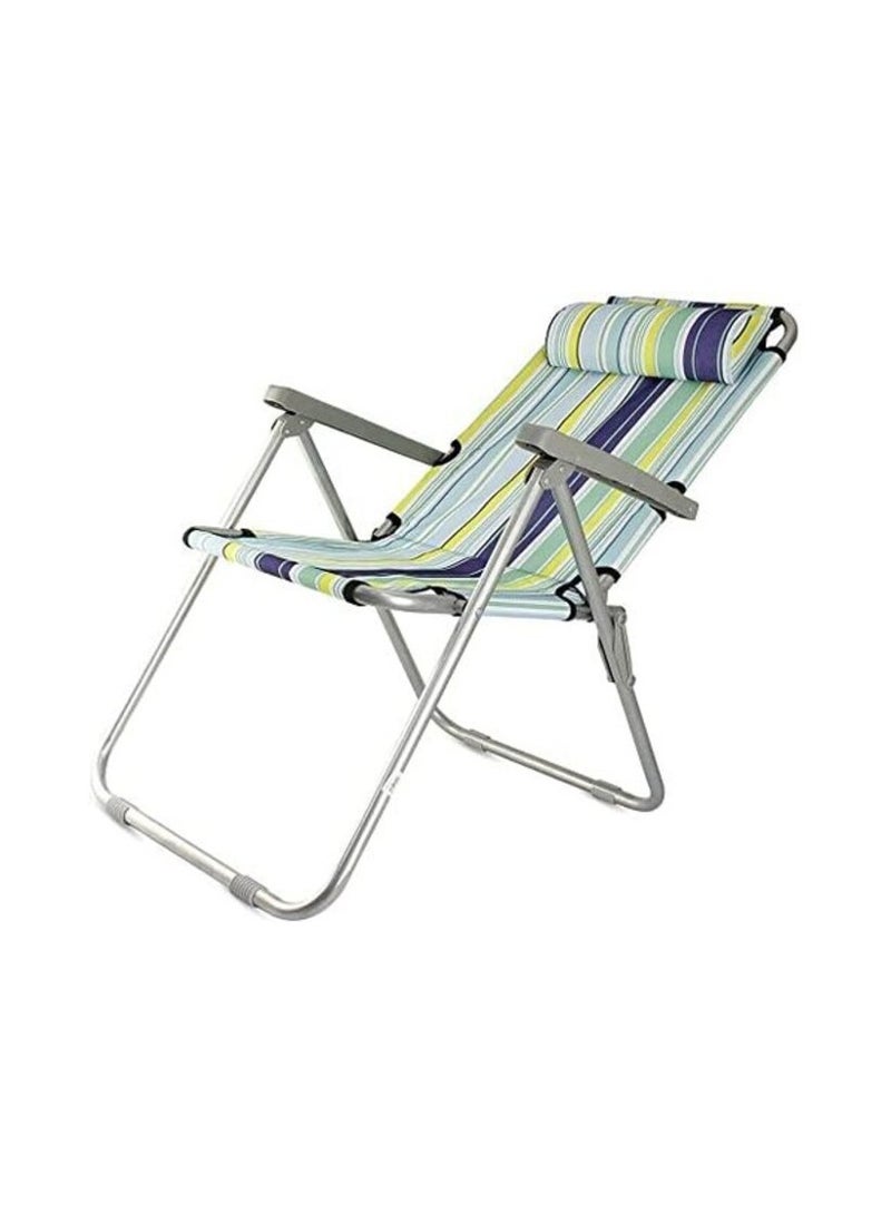 GO2CAMPS Camping Chair with Headrest-Folding Camping Chair-Picnic Chair High Quality Beach Chair for Garden Balcony or Festivals Outdoor Collapsable Chair as Fishing Chair,Festival Chair (Multicolour)