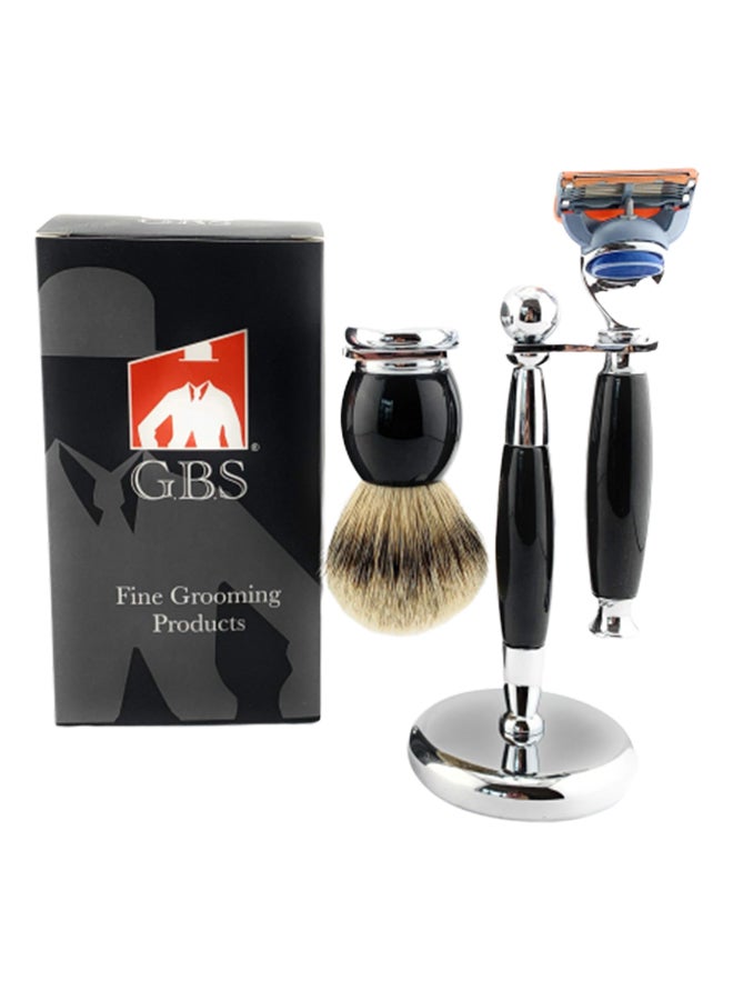 Premium Shaving Gift Set Black/Silver