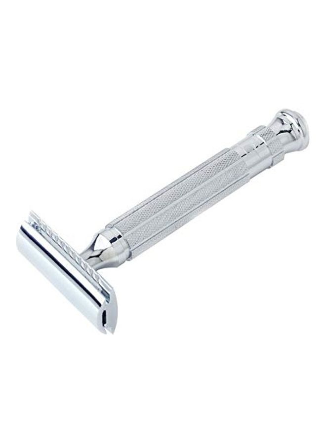 Shaving Double Edge Safety Razor Silver