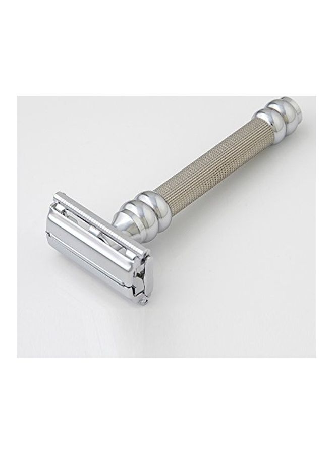 Double Edge Shaving Razor Silver