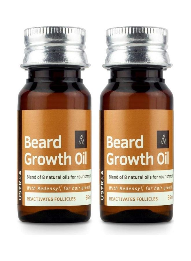 2-Pack Beard Growth Oil Set Multicolour 2 x 35ml