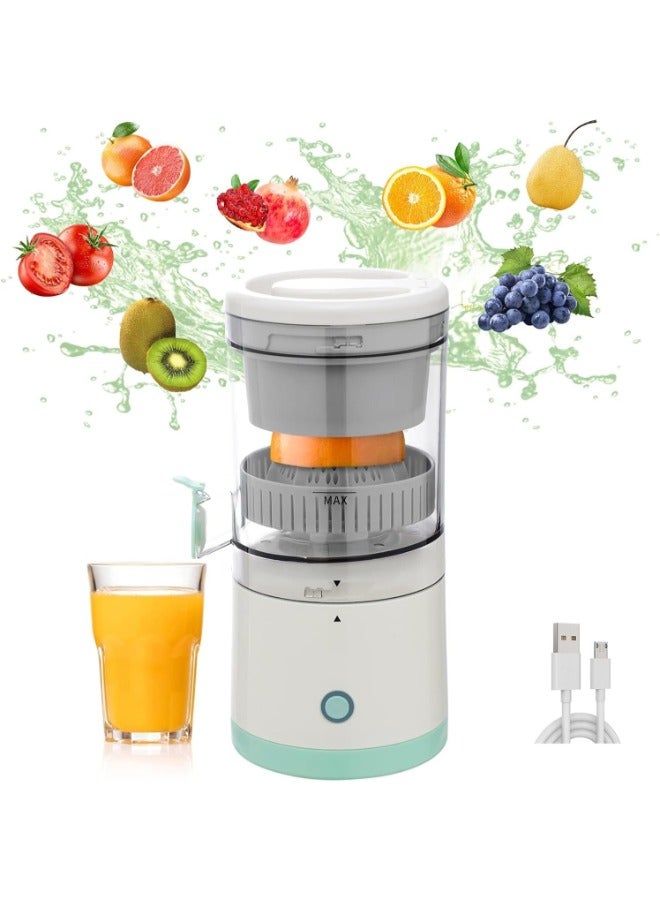 Rechargeable Portable Electric Citrus Juicer Blender - USB Charging, Hands-Free Operation, Powerful Squeezer Machine for Orange, Lemon, Grapefruit - Convenient Juice Maker.