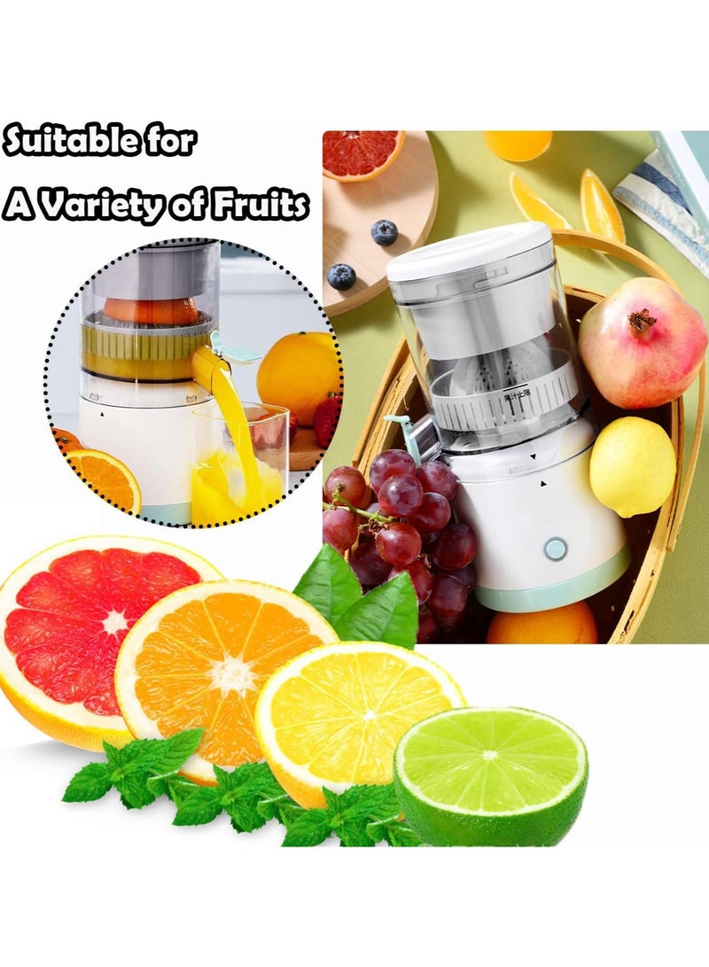 Portable Electric Citrus Juicer - USB Charging, Hands-Free Operation, Powerful Squeezer Machine for Orange, Lemon, Grapefruit - Rechargeable Juicer Blender Combo.