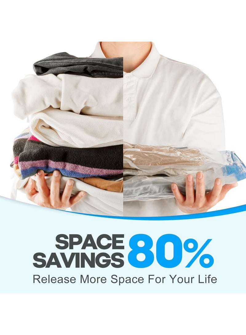 VMstr Travel Vacuum Storage Bags with Electric Pump Medium Small Space Saver Bags for Travel and Home Use