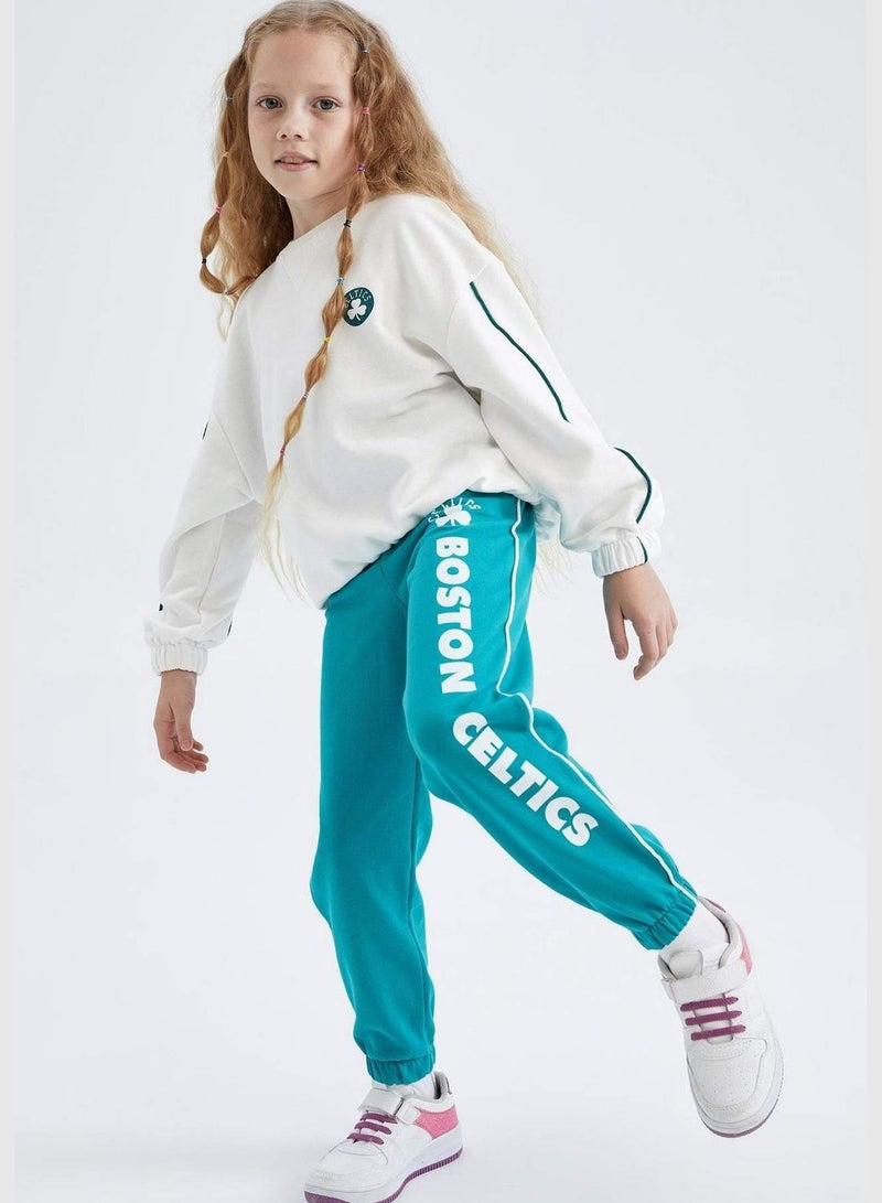 Girl NBA Boston Celtics Licenced Jogger Fit Knitted Trousers