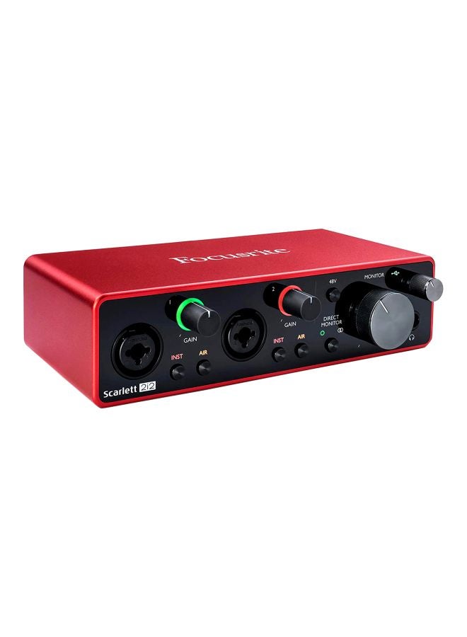 Scarlett 2i2 3rd Gen USB Audio Interface With Pro Tools Scarlett 2i2 3rd Gen USB Audio Interface With Pro Tools Red/Black Red/Black