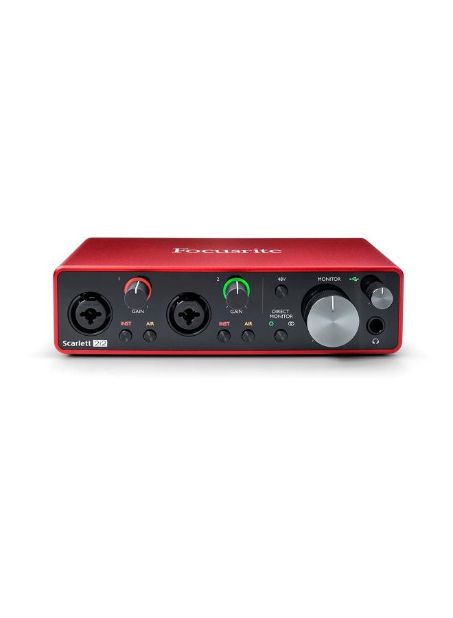 Scarlett 2i2 3rd Gen USB Audio Interface With Pro Tools Scarlett 2i2 3rd Gen USB Audio Interface With Pro Tools Red/Black Red/Black