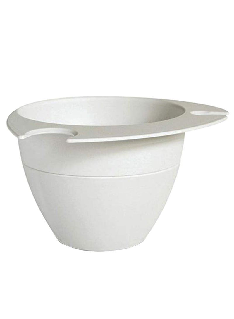Shaving Bowl And Scuttle White