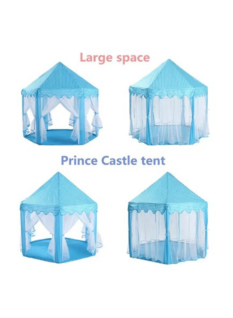 Large Indoor and Outdoor Kids Play House Kids Tent New children's hexagonal tent indoor and outdoor tulle princess prince tent mosquito proof breathable tent