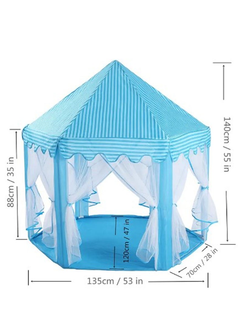 Large Indoor and Outdoor Kids Play House Kids Tent New children's hexagonal tent indoor and outdoor tulle princess prince tent mosquito proof breathable tent
