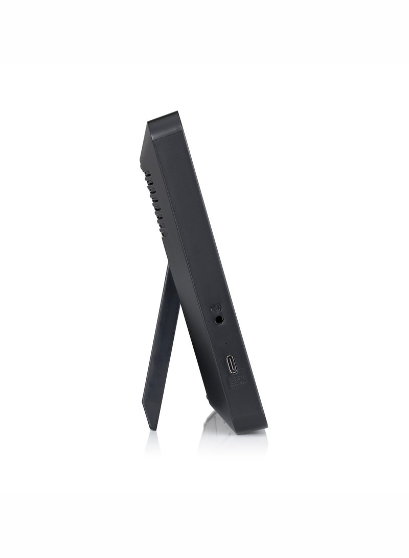 AlFajr Azan Alarm Clock CF-19 - Ramadan Clock Automatic Azan Five Times in 5 Different Voices - Simplified Manual for USA Cities (Black)