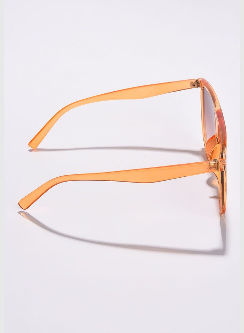 Women Orange Lens Orange Wayfarer Sunglasses