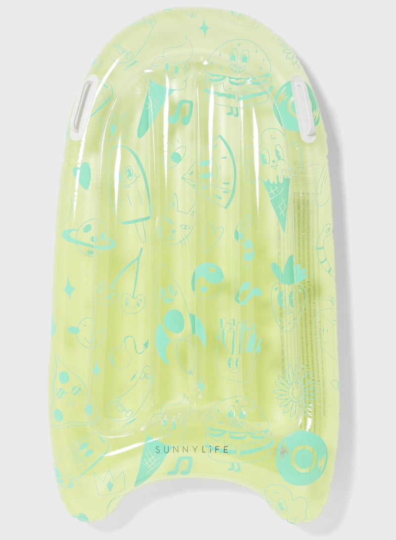 Inflatable Boogie Board The Sea Kids Blue-Lime